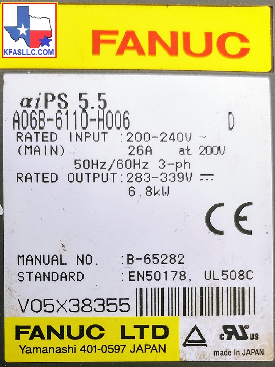 A06B-6110-H006 power supply module