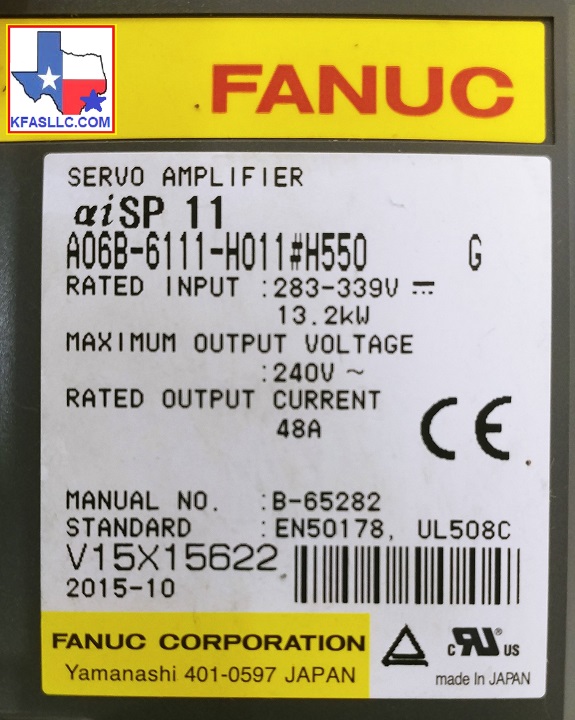 A06B-6111-H011-H550 V15X15622
